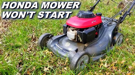 Honda Mower Won T Start When Hot