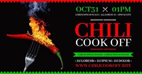 CHILI COOK OFF BANNER Template | PosterMyWall