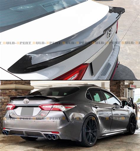 For 2018 2020 Toyota Camry Matt Black Jdm Trd Style Duckbill Trunk Spoiler Wing