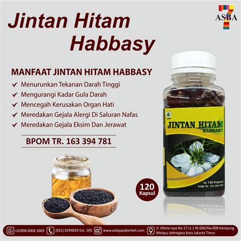 Jintan Hitam Habasy 120 Kapsul – Asba Jaya Berkah