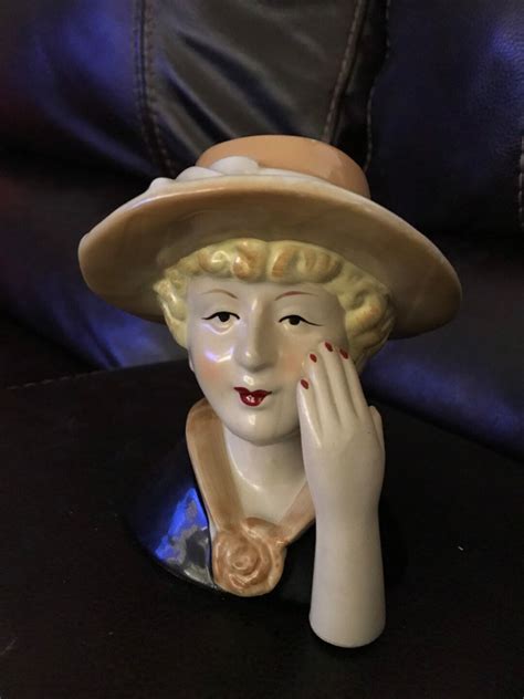 Vintage Lady Head Bust Etsy