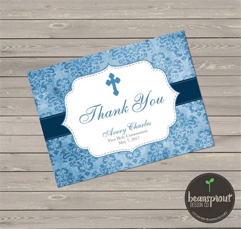 Communion Thank You Note Baptism Thank You Folded Thank You Note 1st