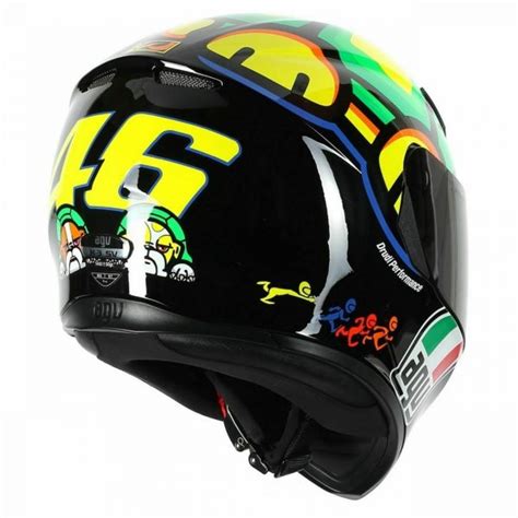 AGV Valentino Rossi K3-SV TARTARUGA Turtle Motorcycle Helmet NEW Yamaha ...