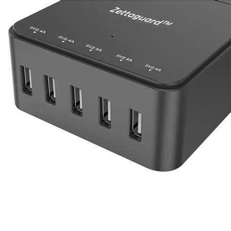 Zettaguard Mini Outlet Travel Power Strip Surge Protector With Usb