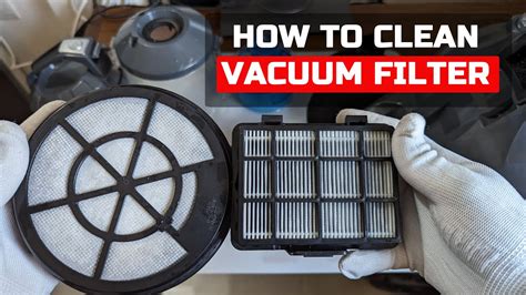 Vacuum Cleaner Filter Cleaning Process Hepa Filter Cleaning Youtube