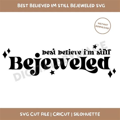 Bejeweled Svg Cut File For Cricut Silhouette Digital Download Etsy