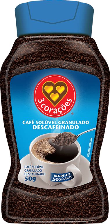 Café Soluvel Descafeinado - Solúvel Descafeinado | Solúveis | Café 3 Corações
