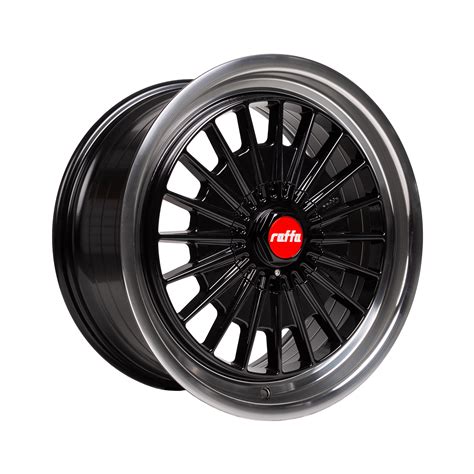 RAFFA WHEELS RS 02 SCHWARZ RAND POLIERT 8 5x18 5x112 ET40