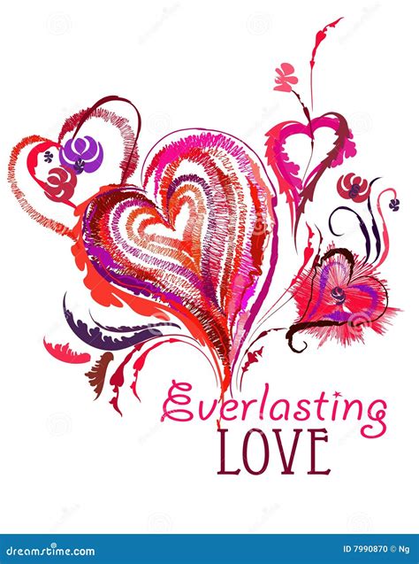 Everlasting Love Stock Illustration Image Of Decorative 7990870