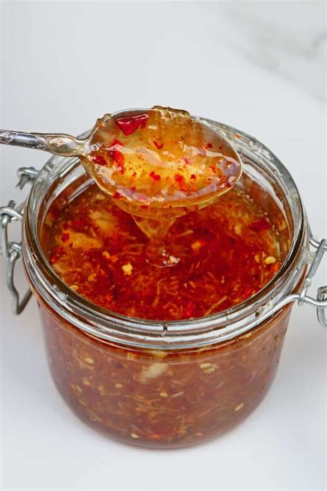 Garlic And Chili Infused Honey Spicy Honey Sauce Alphafoodie