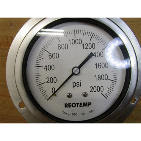 Reotemp PG40 C2 E4 P31 Mitech Pressure Gauge PG40C2E4P31 Mara Industrial