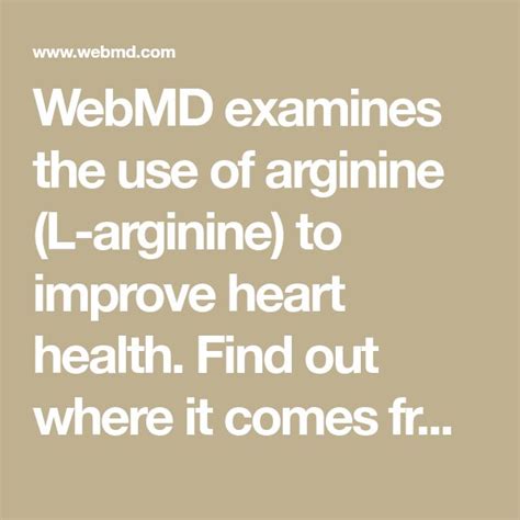 Arginine: Heart Benefits and Side Effects | Improve heart health ...