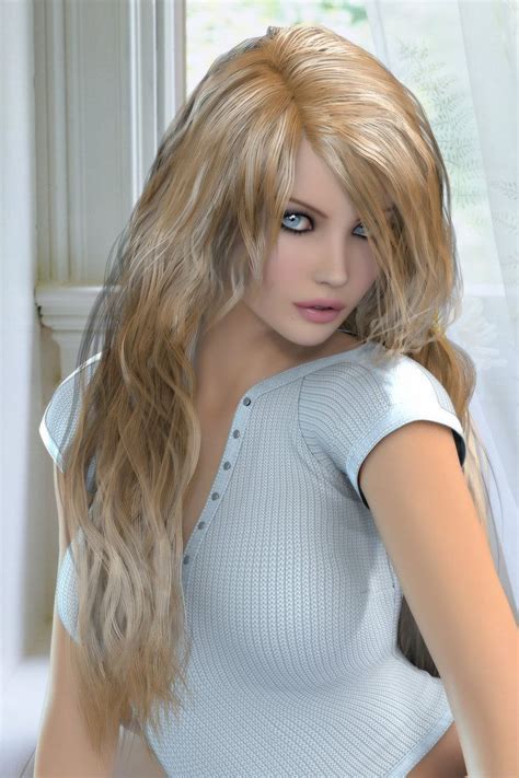 Blonde And Loving It By Rgus On Deviantart 3d Fantasy Fantasy Women Fantasy Girl 3d Girl