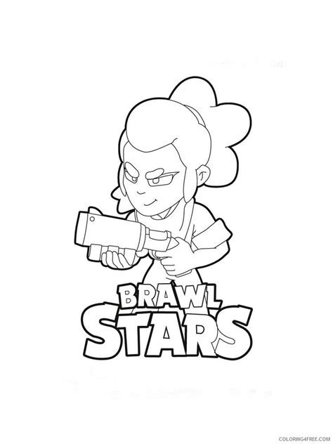 Shelly Coloring Pages Games Shelly Brawl Stars 4 Printable 2021 191