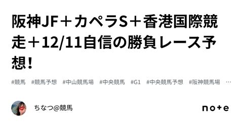 阪神jf＋カペラs＋香港国際競走＋1211自信の勝負レース予想！｜ろっきい競馬