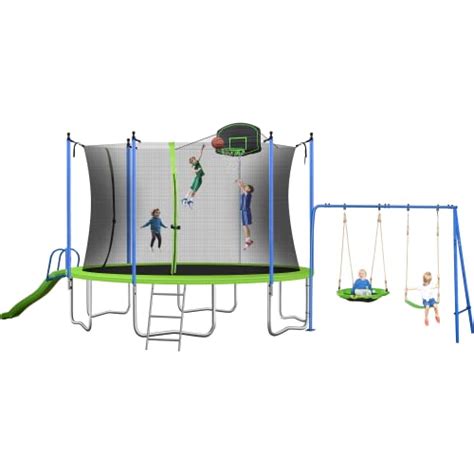 I Tested the Ultimate Fun: Trampoline Swing Set Combo - Here's My ...