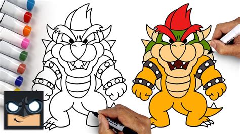 How To Draw Bowser Easy Drawing Tutorial For Kids | atelier-yuwa.ciao.jp