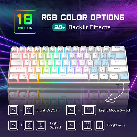 Ripley RK ROYAL KLUDGE RK61 TECLADO MECÁNICO PARA JUEGOS CON CABLE