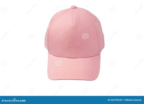 Pink Cap Isolated On White Background Stock Image Image Of Ball Wear