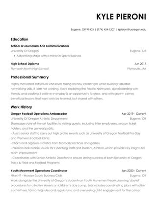 Portfolio Resume PDF