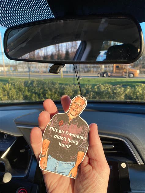 Jeffrey Epstein Car Air Freshener Etsy