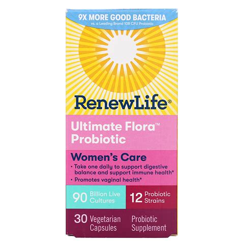 Renew Life Womens Care Ultimate Flora Probiotic 90 Billion Live