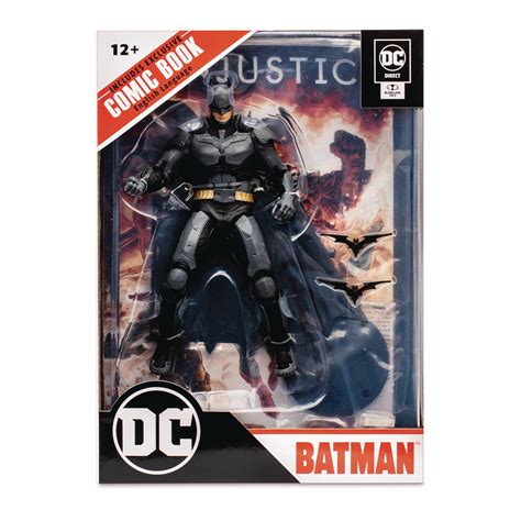 DC DIRECT INJUSTICE 2 BATMAN ACTION FIGURE W COMIC Collector S Edge