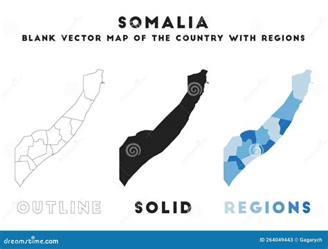 Somalia Map Stock Vector Illustration Of Information 264049443