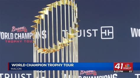 Atlanta Braves World Championship Trophy Tour Visits Beverly Knight