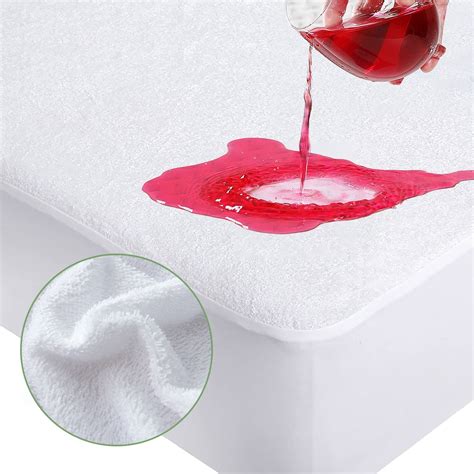 Sanmadrola Twin Size Waterproof Mattress Protector Premium Terry Top