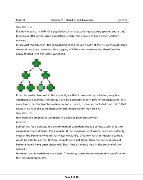 Class 10th Science Heredity And Evolution Ncert Solution Cbse 2023