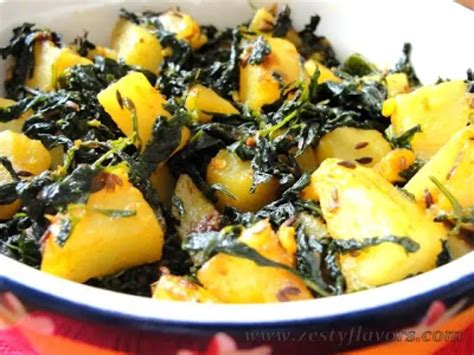 Aloo Methi Ki Sabzi Fenugreek Potato Vegetable Recipe Petitchef