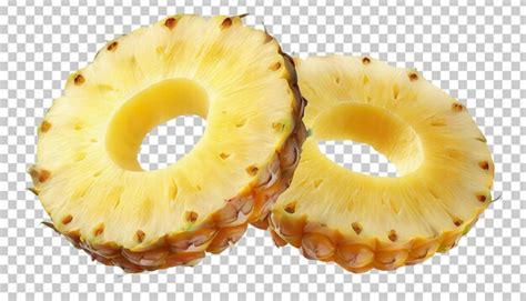 Premium PSD Pineapple Slices Isolated On A Transparent Background