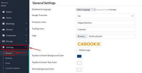 How To Add Company Details In Cabookie Cabookie Docs