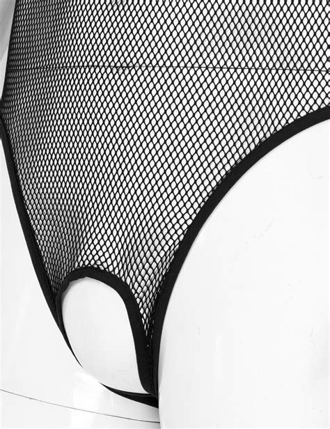Sexy Men Sheer Mesh Thong Fishnet Bodysuit Underwear See Through Gay Lingerie Ebay