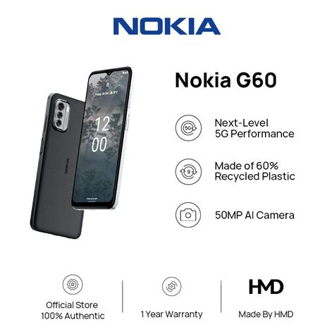 Nokia G60 5G 6 GB RAM 128 GB ROM Snapdragon 695 6 58 HD