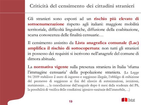 Marzo Il Censimento Dei Cittadini Stranieri Istat Sede Per