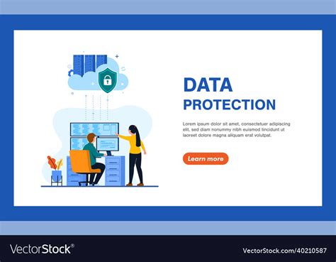 Global Data Security Personal Data Security Cyber Vector Image