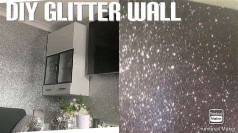 DIY Glitter Wall No Mess Glitter Wall Decoration YouTube