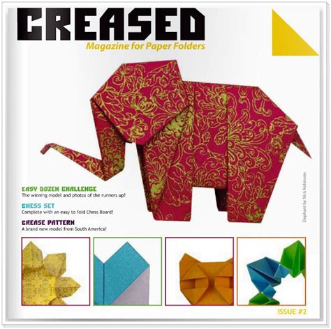 Origami Creased Magazine Ruby Book Origami