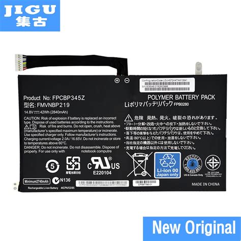 JIGU Original FPCBP345Z Laptop Battery For Fujitsu LifeBook UH572 UH552