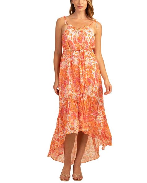 Trina Turk Womens Honest Silk Blend Midi Dress S