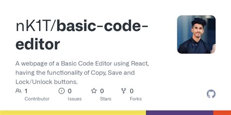 Github Nk1tbasic Code Editor A Webpage Of A Basic Code Editor Using