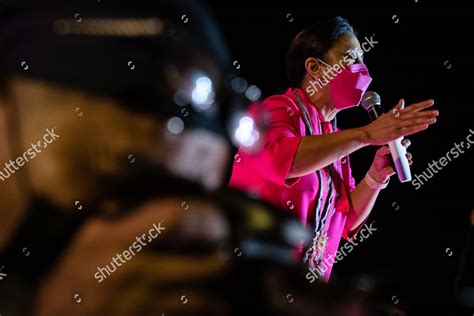 Philippines Vice President Leni Robredo Speaks Editorial Stock Photo