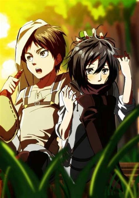 Attack On Titan Snk Eren Yeager X Mikasa Ackerman Eremika Eren