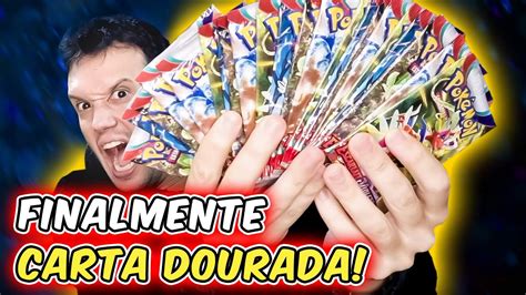 Consegui A Carta Pok Mon De Ouro Abrindo Muitos Pacotes Youtube