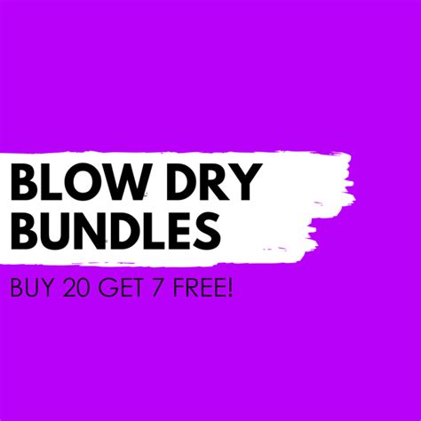 Blow Dry Bundle Buy 20 Get 7 FREE Voodou Hairdressing