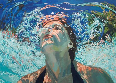 Breakthrough Underwater Portrait Underwater Painting Samantha