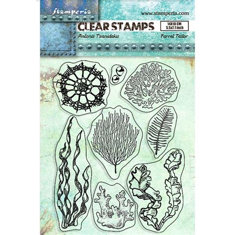 Stamperia Songs Of The Sea Collection Clear Stamps Corals