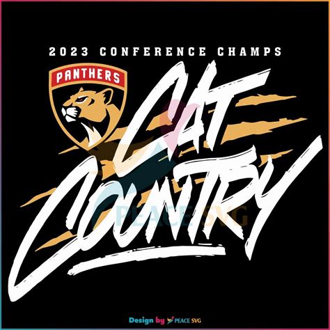 Florida Panthers Cat Country 2023 Eastern Conference Champions Svg